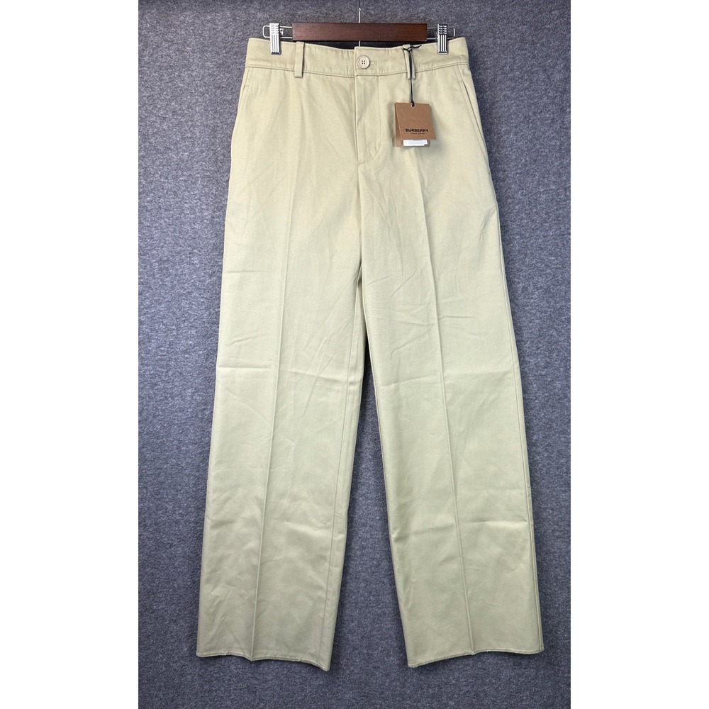 Burberry Light Beige Wide-Leg Trousers